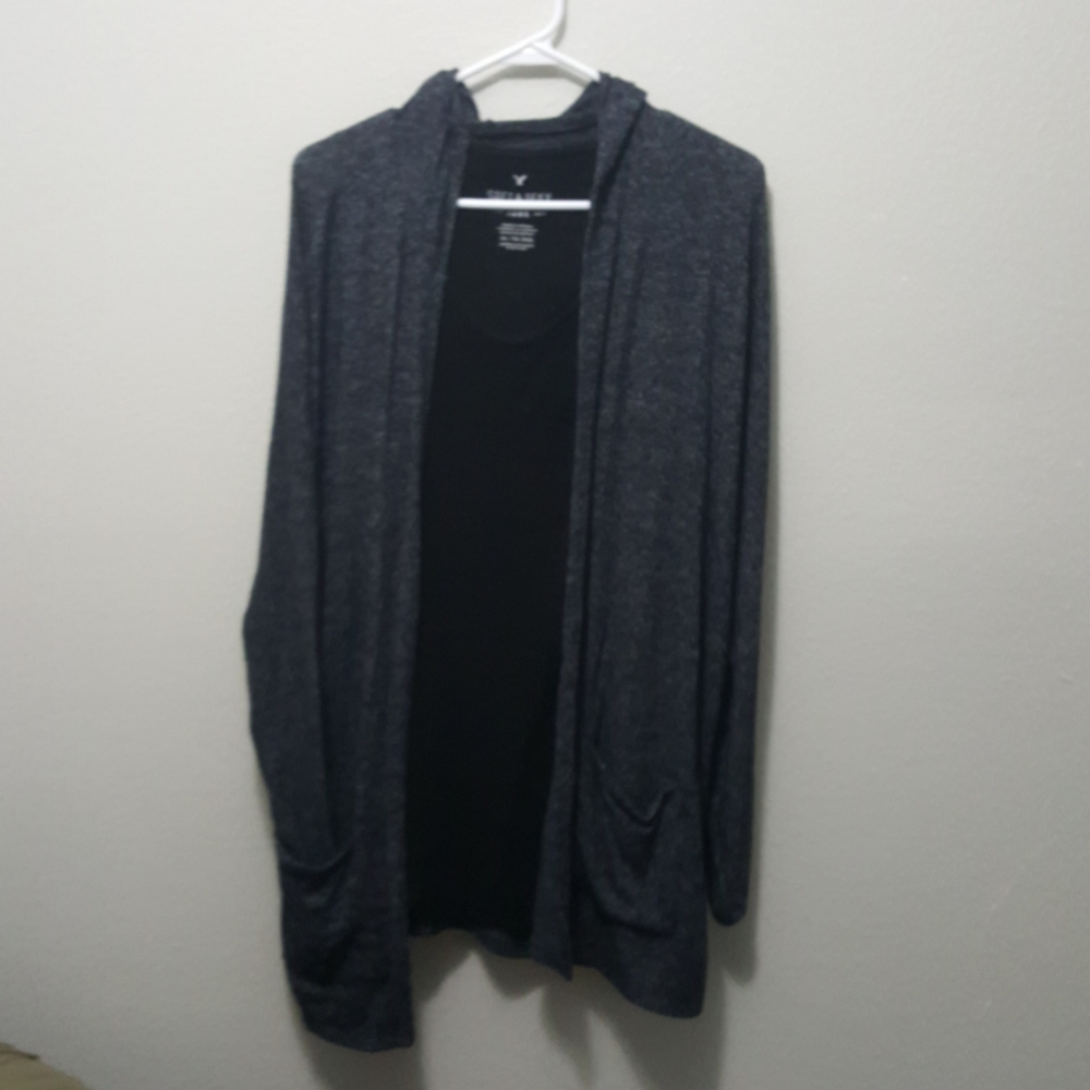 American Eagle Soft & Sexy Plush Hoodie Cardigan